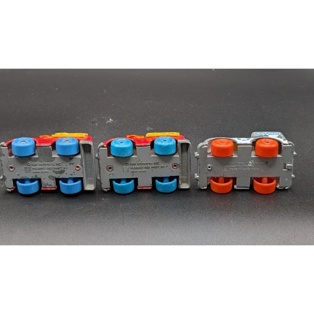 1980s Playskool Sesame Street Characters Vintage Die Cast Cars Lot Of 8